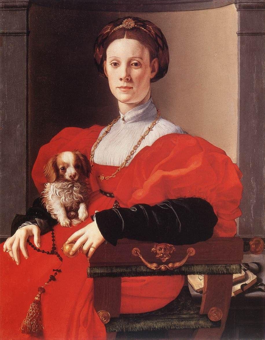 Портрет женщины в красном